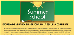 Folleto de la escuela de verano de Hays CISD